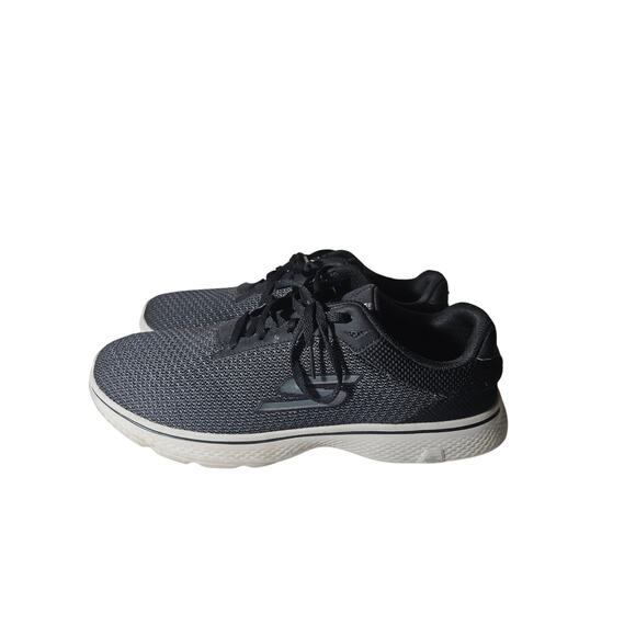 Skechers Mens Go Walk 4 Goga Max Charcoal Grey Shoes 10 - Picture 1 of 6